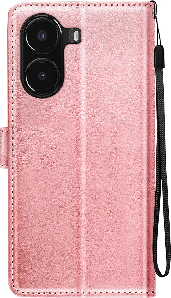MOJIA Cover Portafoglio Per Xiaomi Poco X7 Pro – Pelle PU Rossa Con Tracolla E Cinturino, 7 Slot Carte