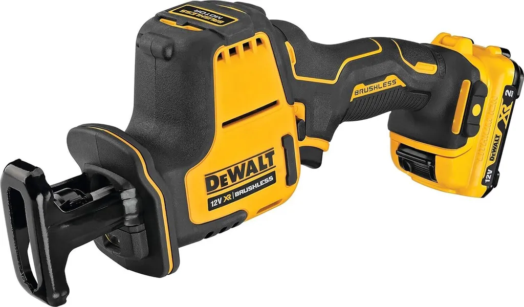Scie sabre compacte DCS312D2 DEWALT 12V 2800 SPM pour coupes précises