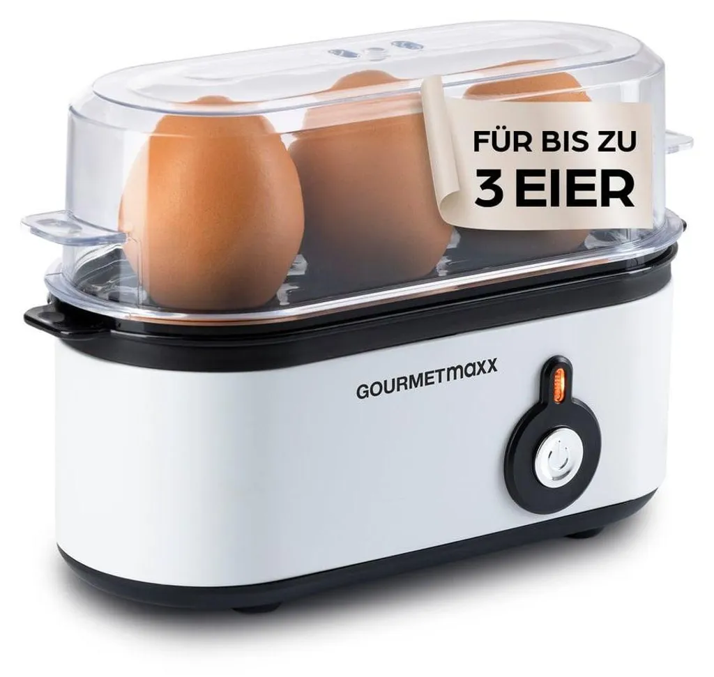 Machine à œufs pour Petit-déjeuner Rapide GOURMETmaxx Spécial 3 Œufs