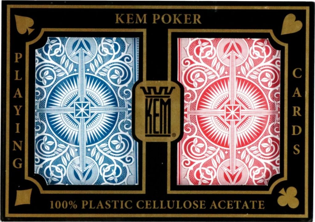 KEM Pokerkaarten KEM 2-pack 100% Blauw/Rood Produktbild 
