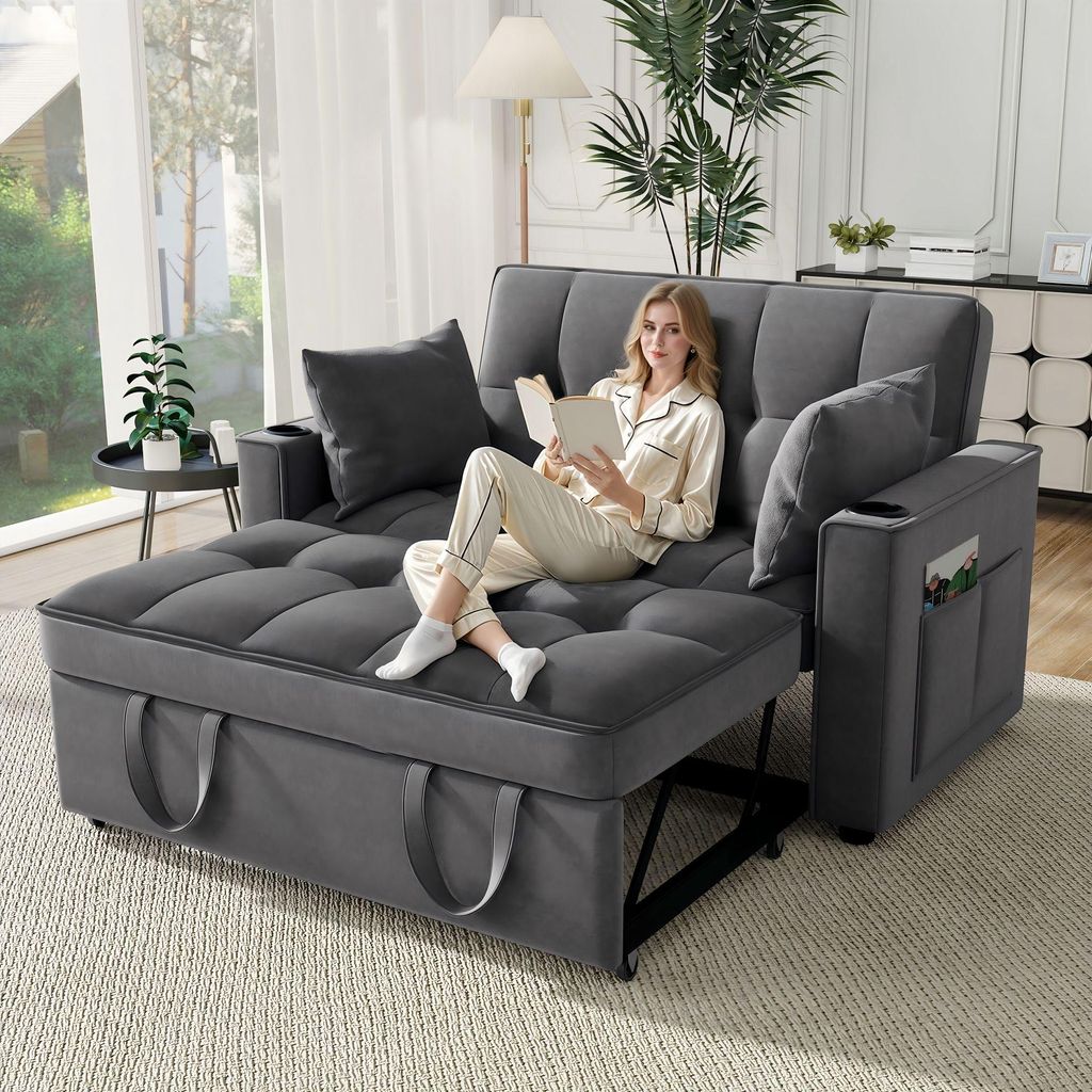 Merax Canapé-lit 3 en 1 pliable avec fonction lit, Image du produit 