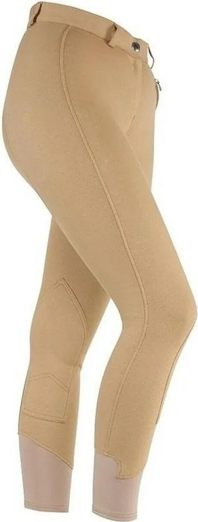 Pantalon équitation fille beige ER359 - Tissu respirant et résistant