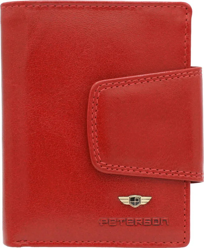 Portafoglio da donna in pelle con chiusura - Peterson