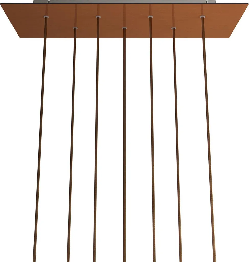 Support Luminaire XXL pour Table de Salle à Manger Cuivre Rose Satiné