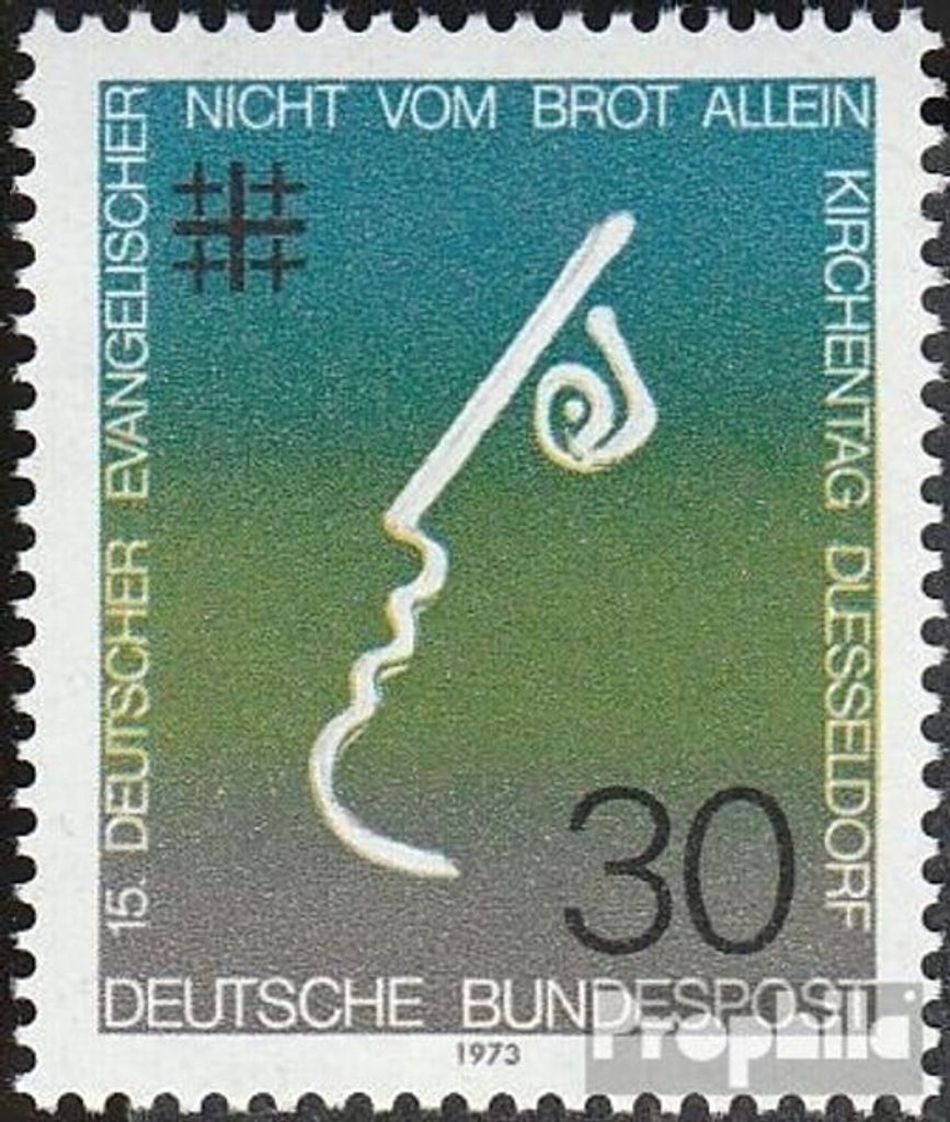 Briefmarken BRD (BR.Deutschland) 1973 Mi 772 (kompl.Ausg.) FDC Deutscher evangelischer Kirchentag