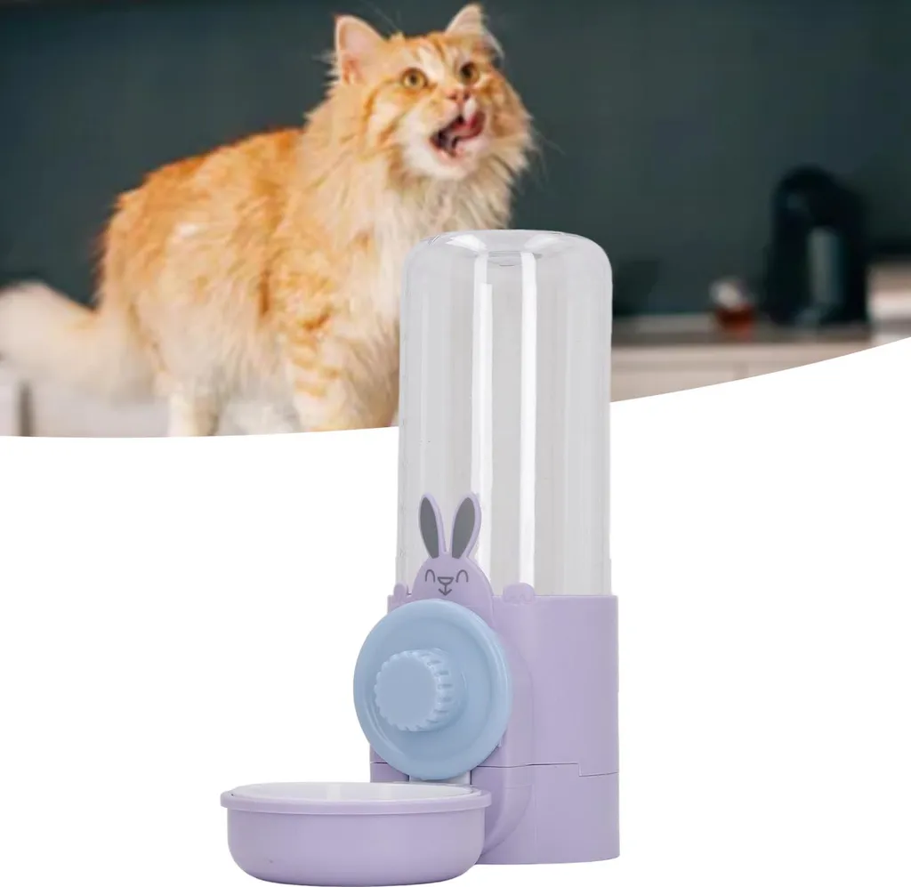 Abbeveratoio Automatico Sospeso 500ml per Trasportini e Gabbie Pet