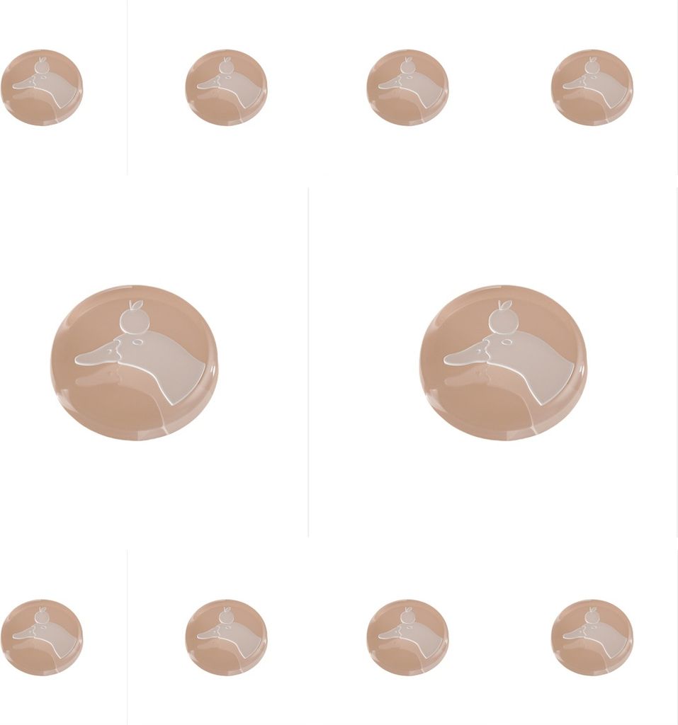 INF Transparente Türgriff-Stoßdämpfer - 10er-Pack A