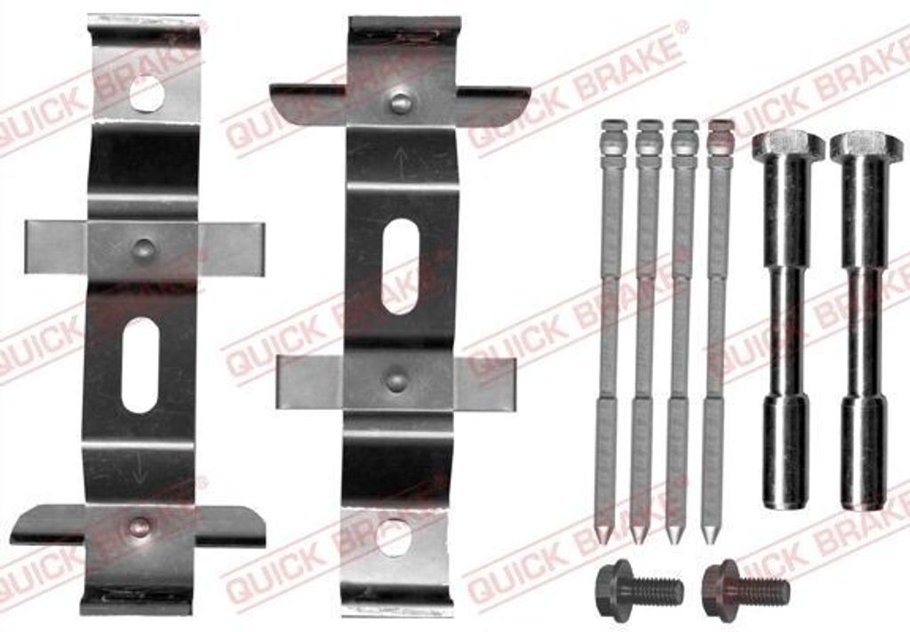 QUICK BRAKE 109-1894 Zubehörsatz Scheibenbremsbelag Vorne für LAND ROVER Range Rover Sport (L320) Range Rover Sport (L494) Range Rover III (L322)