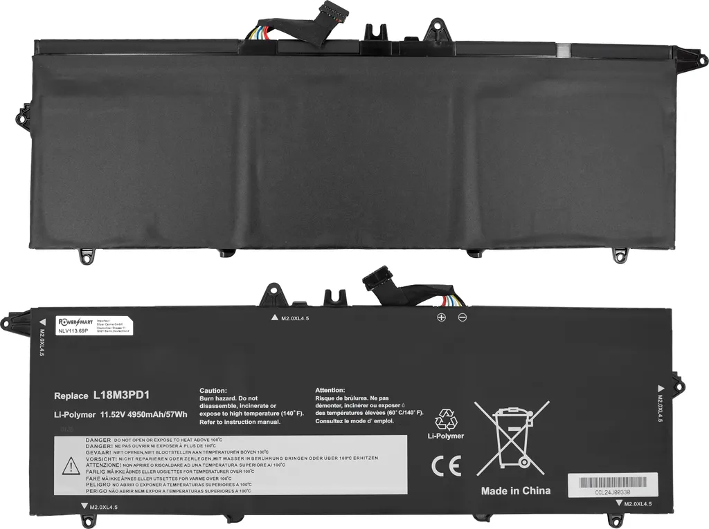 Batterie PC Portable Lenovo T490S T495s Idéale pour le Télétravail 57Wh - 8
