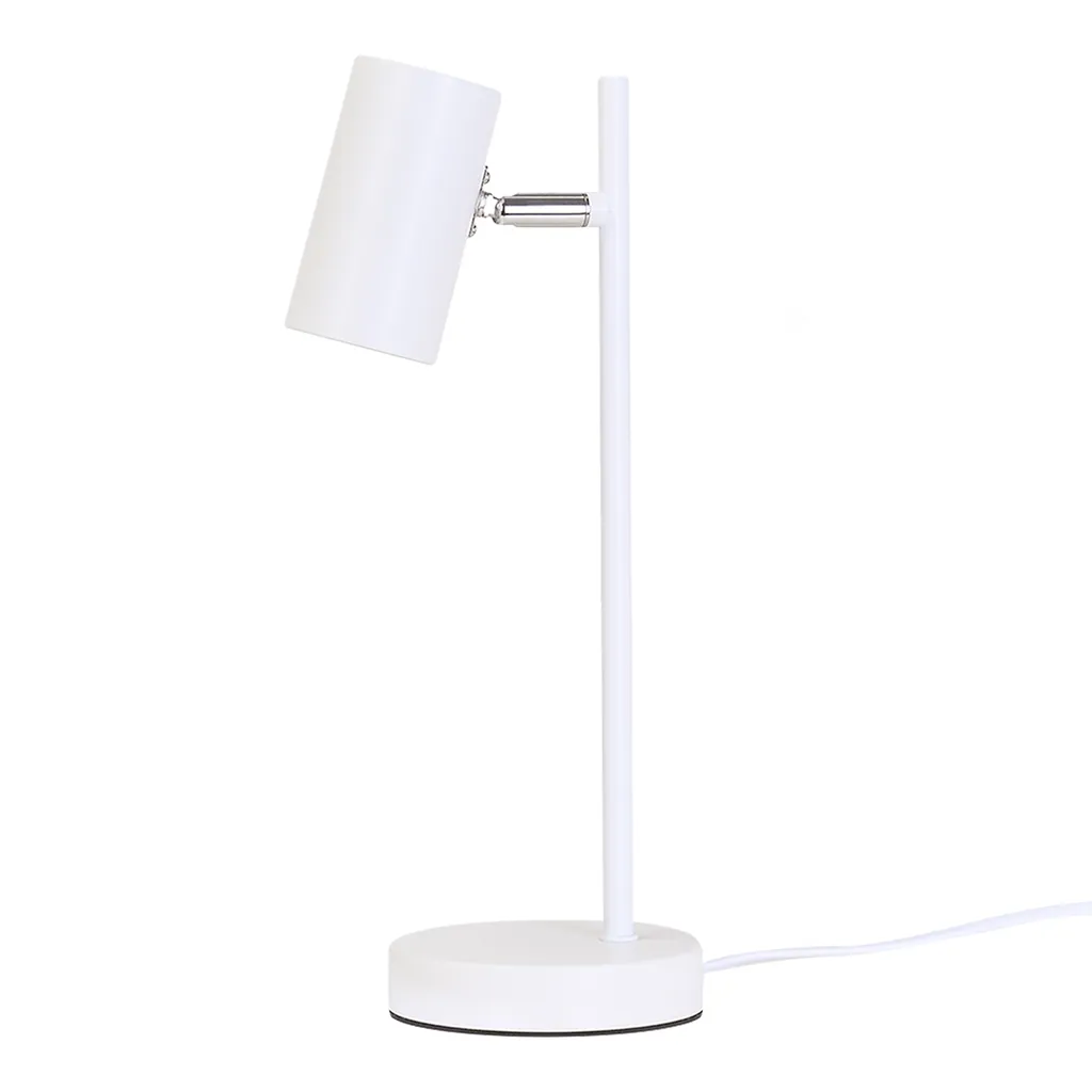 ZMH lampada da comodino camera da letto lampada da tavolo bianca - orientabile 350° GU10 lampada da tavolo comodino luce notturna lampada da tavolo in metallo lampada da lettura con soggiorno scrivania studio - 9