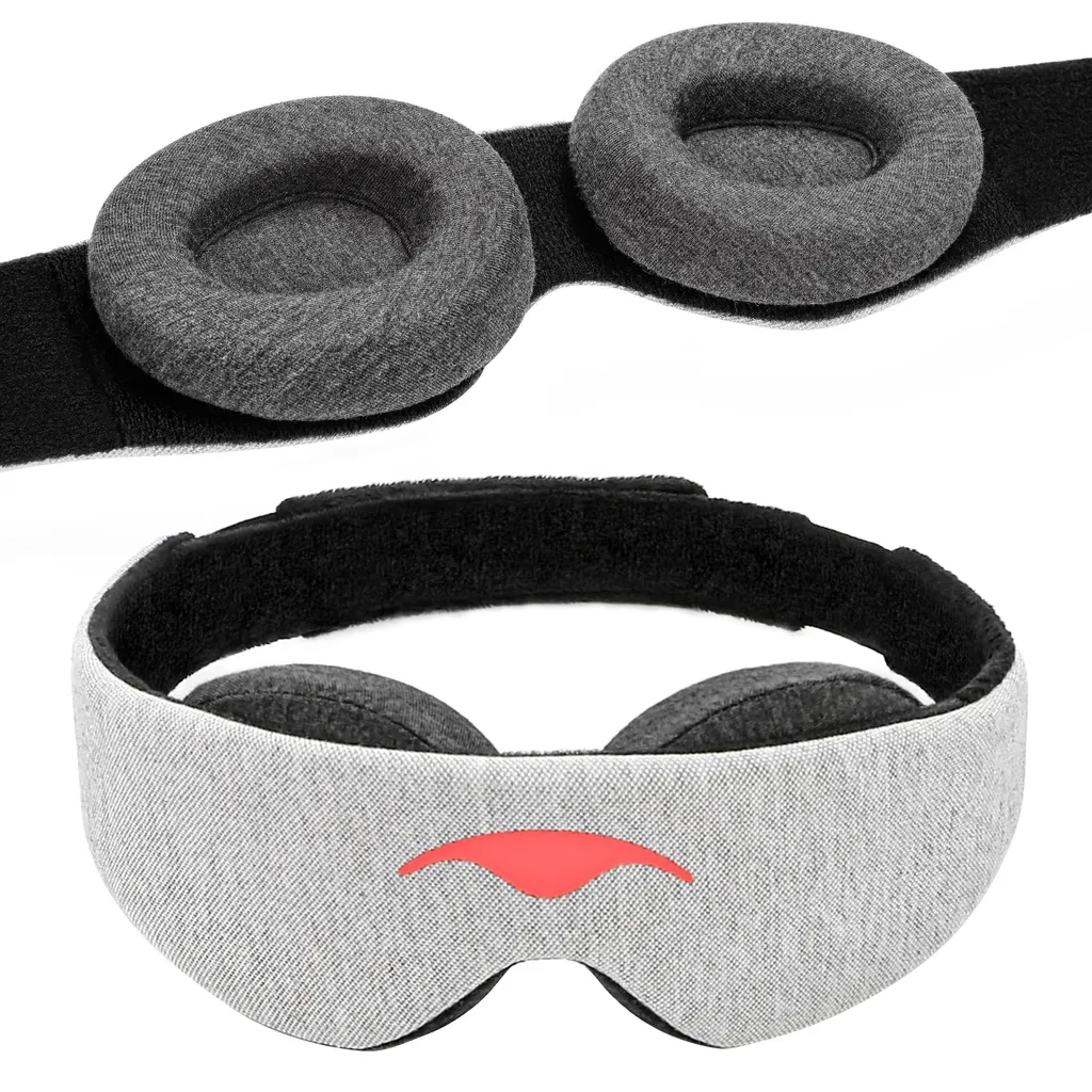 Masque de sommeil avec coussinets ajustables pour un confort optimal