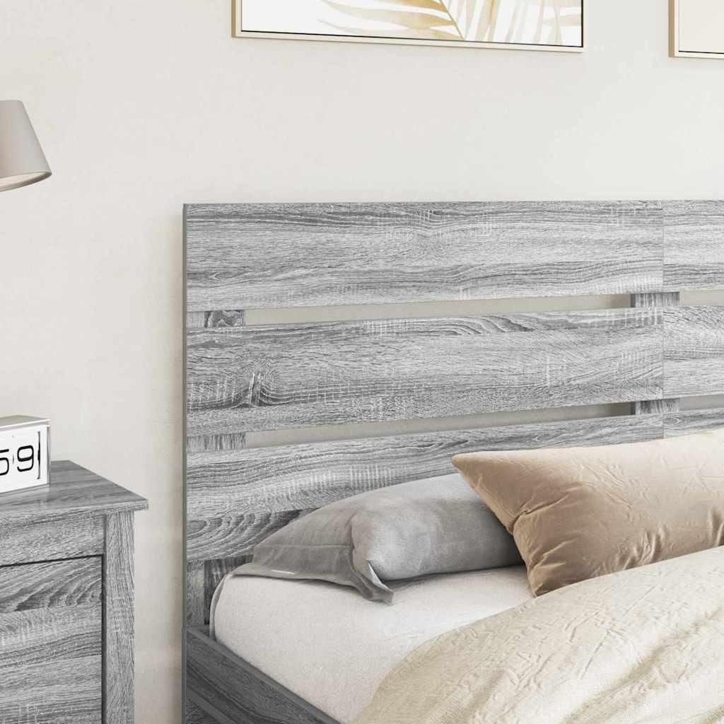 Stabli Kopfteil mit Kopfteil Graues Sonoma 200cm Holzwerkstoff - DE119953 - Kopfteile