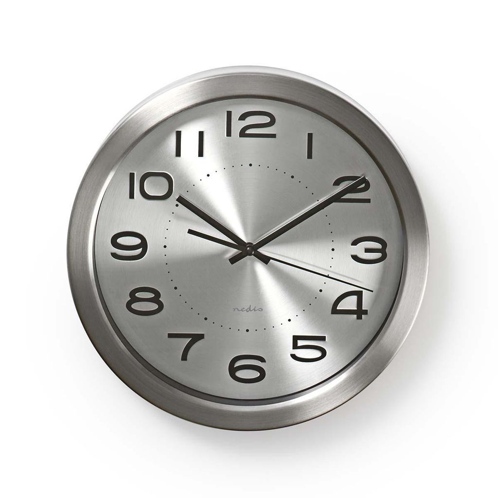 Nedis CLWA010MT30SR, Ściana, Okrągły, Srebrny, Stal Zdjęcie produktu 