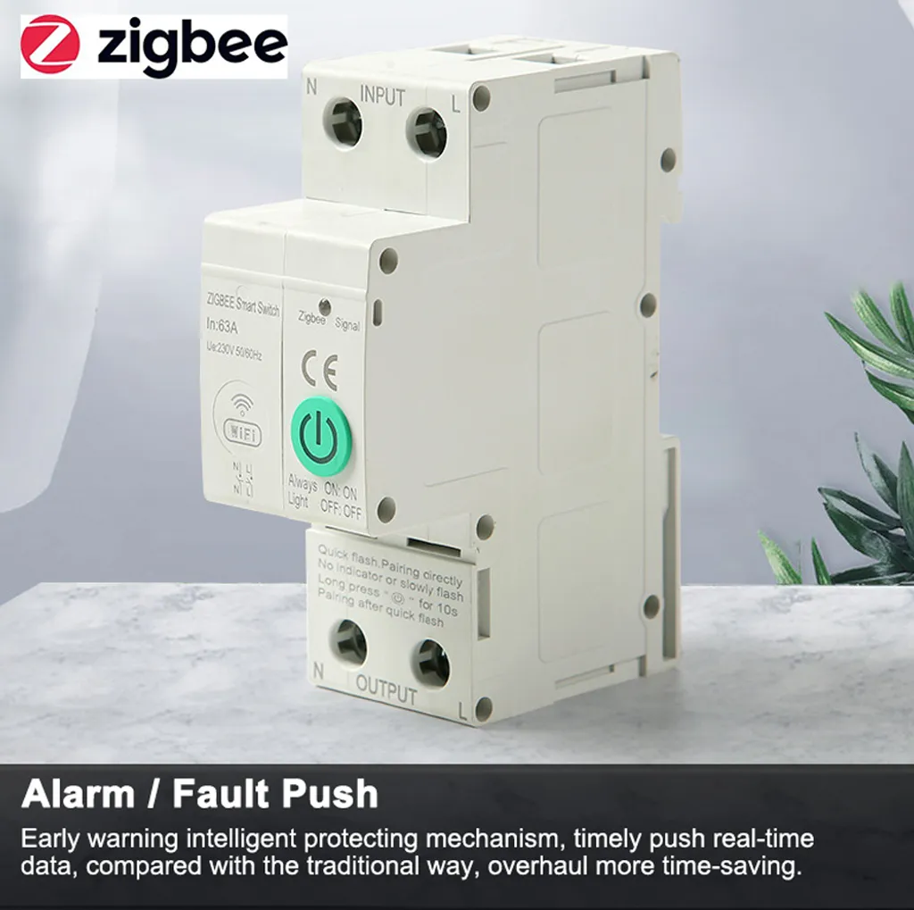 Disjoncteur Zigbee avec commande vocale et programmation horaire mobile