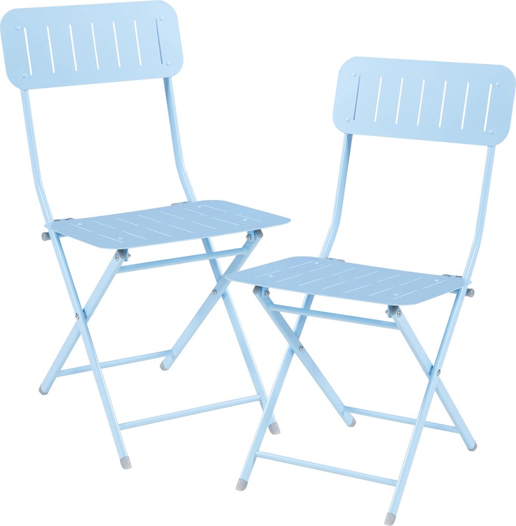 Klappstuhl ‘Sande’ 2er Set Stahl 84,5 x 42 x 50 cm Produktbild 