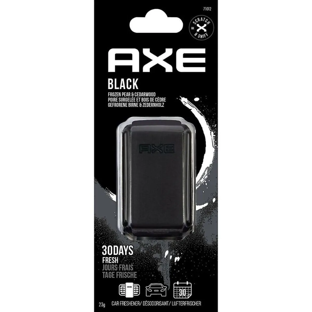 Désodorisant Voiture AXE Black 6 Clips pour Grille Aération Parfum Longue Durée - 3