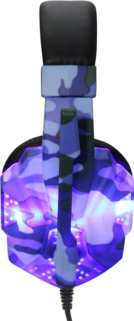 Cuffie Gaming SY830MV con Microfono e LED Blu: Compatibilità Universale - 2