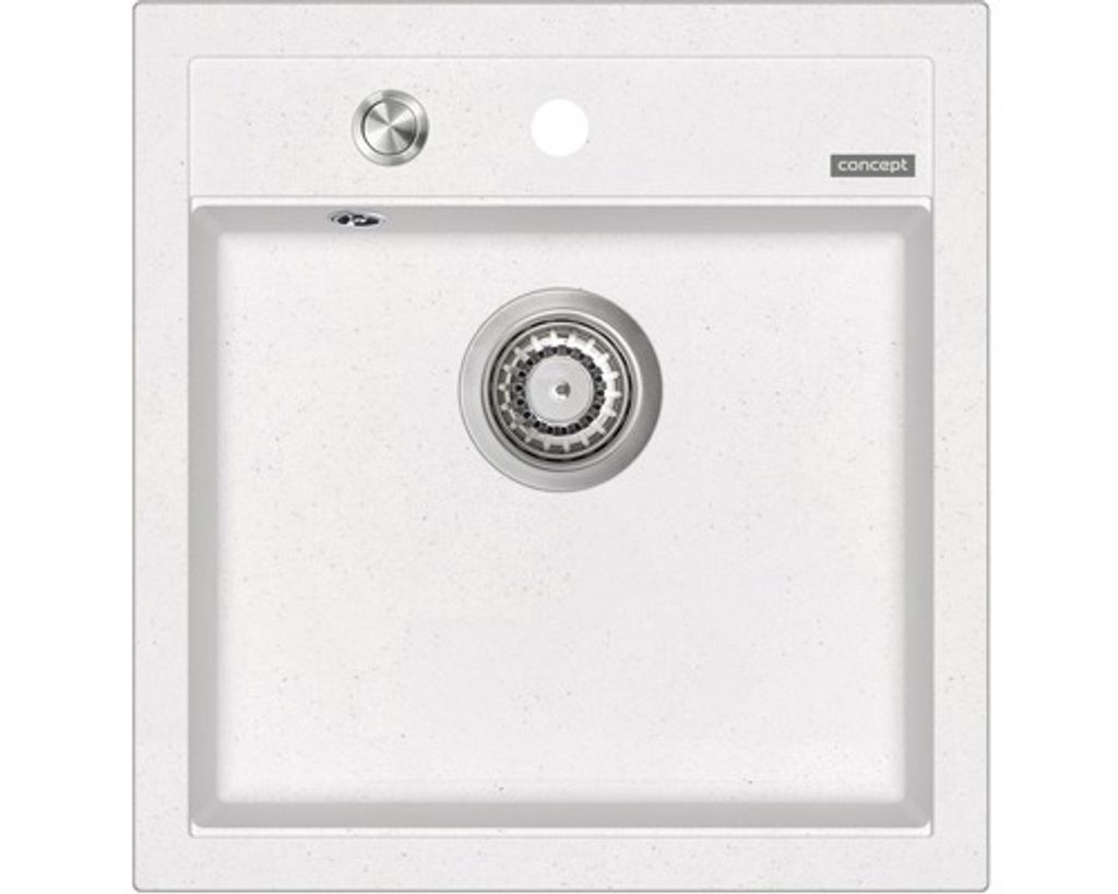 Granitspüle CONCEPT Cubis 51x49 cm weiß DG00C50WH
