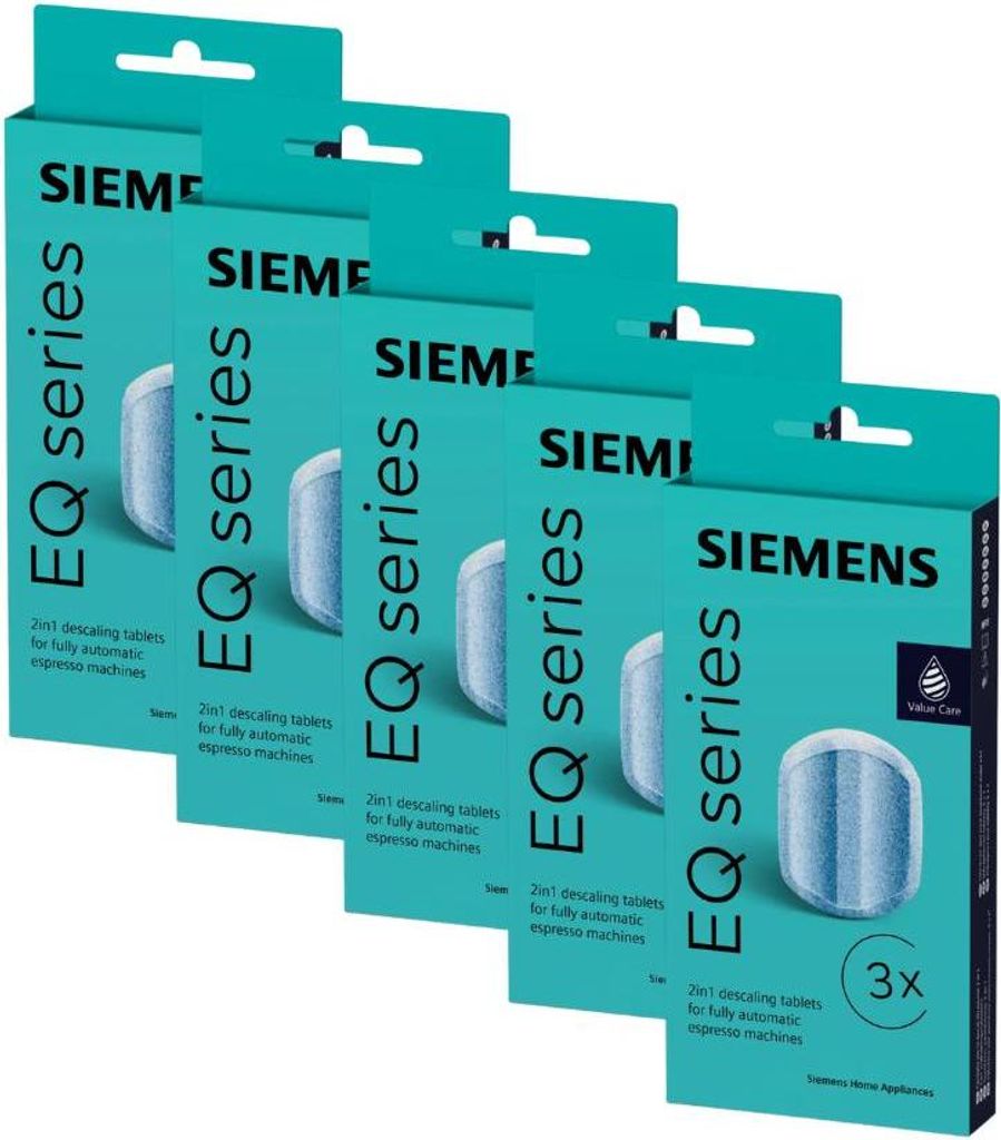 SIEMENS TZ80002 15 Stück Entkalkungstabletten für alle EQ + surpresso Kaffeevollautomaten TZ80002A, Effektive Entkalkung für Kaffeemaschinen. Wa...