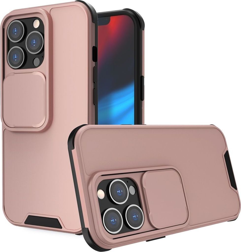 König Design Hülle kompatibel mit Apple iPhone 13 Pro Kunststoff Soft Handyhülle - Handy Case Rosa