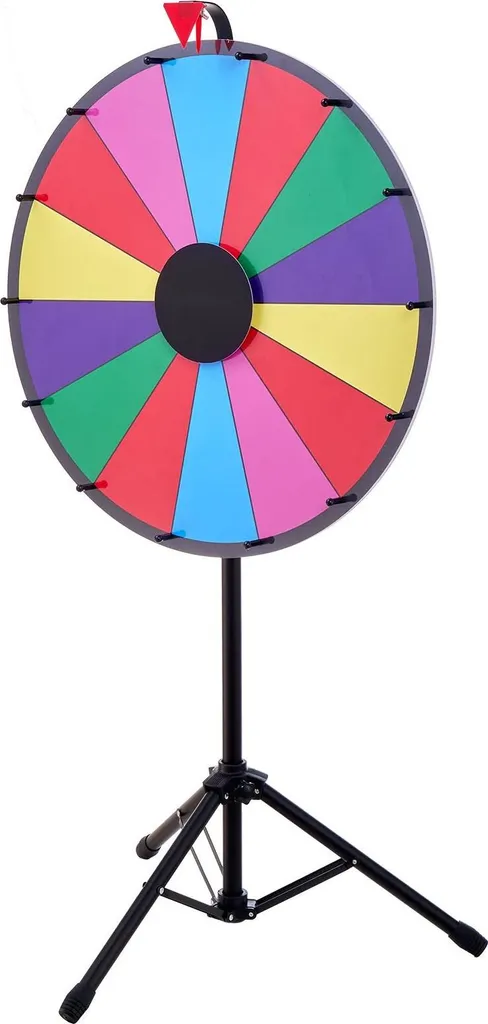 Roue de la fortune effaçable 14 segments avec marqueurs et éponge - 9
