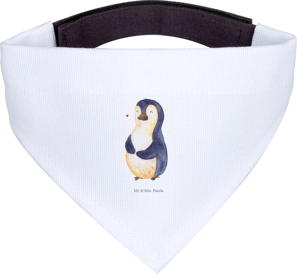 Mr. & Mrs. Panda Halstuch Für Hunde Pinguin Diät - Weiß - Geschenk, Pinguine, Hund, kleines, Gewicht, Tuch, Hundehalstuch, Bierbauch, Motivation
