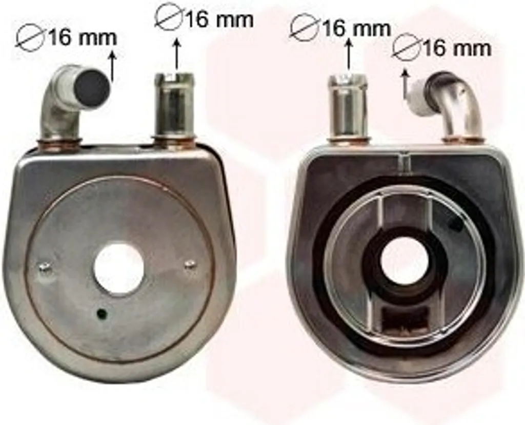 Refroidisseur d'huile VAN WEZEL haute résistance pour DS 4 et Peugeot 307