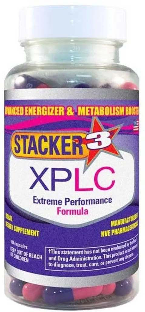 Brûleur de graisse thermogénique Stacker 3 XPLC 100 gélules minceur