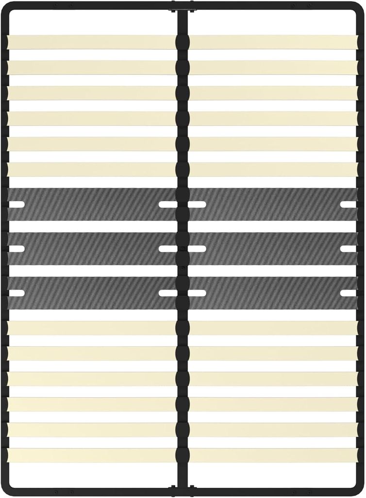 DEWINNER - Sommier 140x190 cm | 2x15 Lattes Peuplier Image du produit 