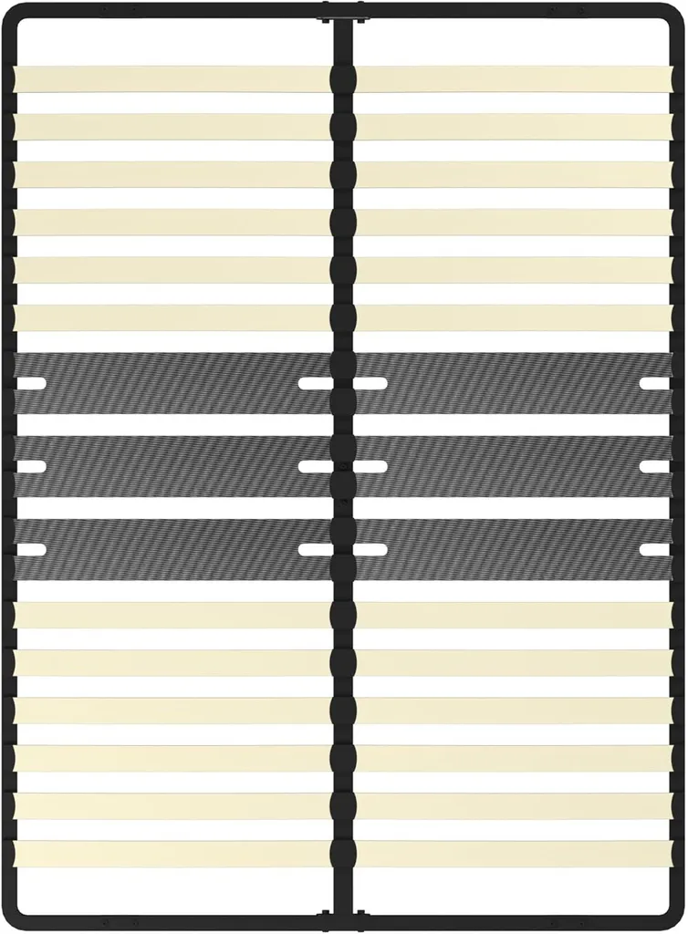 DEWINNER Sommier 140x190 cm avec 30 Lattes en Peuplier et Pied Central
