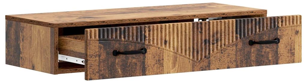 Möbel Kommoden - Braun - CLORIS Wandmontierter Beistelltisch Altholz 87,5x34,5x17 cm,13.03 Kg - 915483