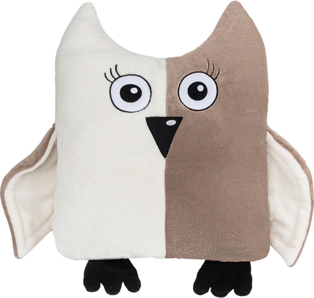 Geformtes Kissen - 45x30 cm - Kaffee,Weiß