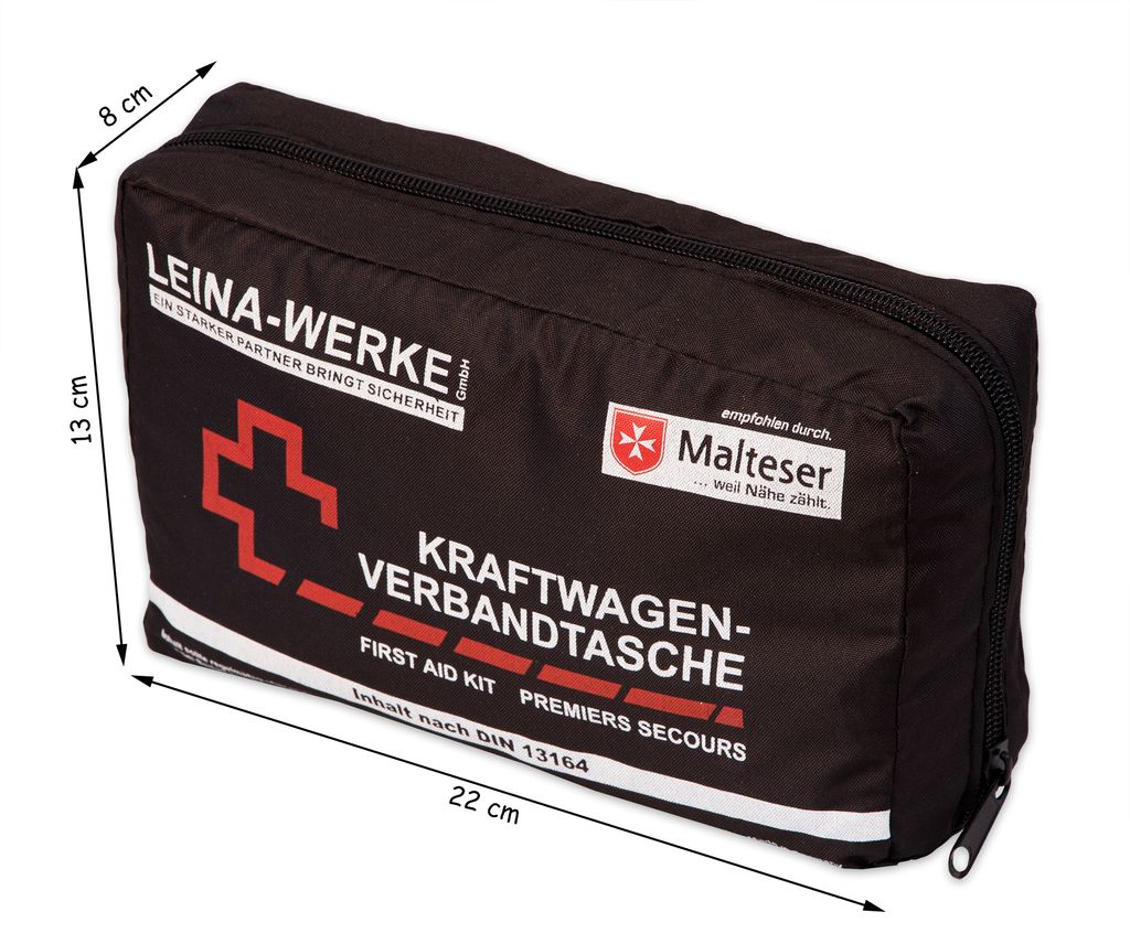 Erste Hilfe Set Auto Kasten Koffer DIN 13164 Verbandskasten KFZ  Verbandtasche - , 12,99 €