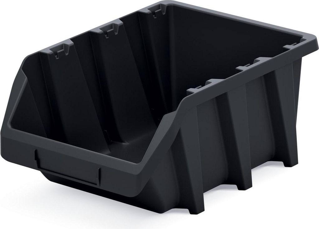 Werkzeugschale lang mit Wandhalterung breite 30 cm Schwarz