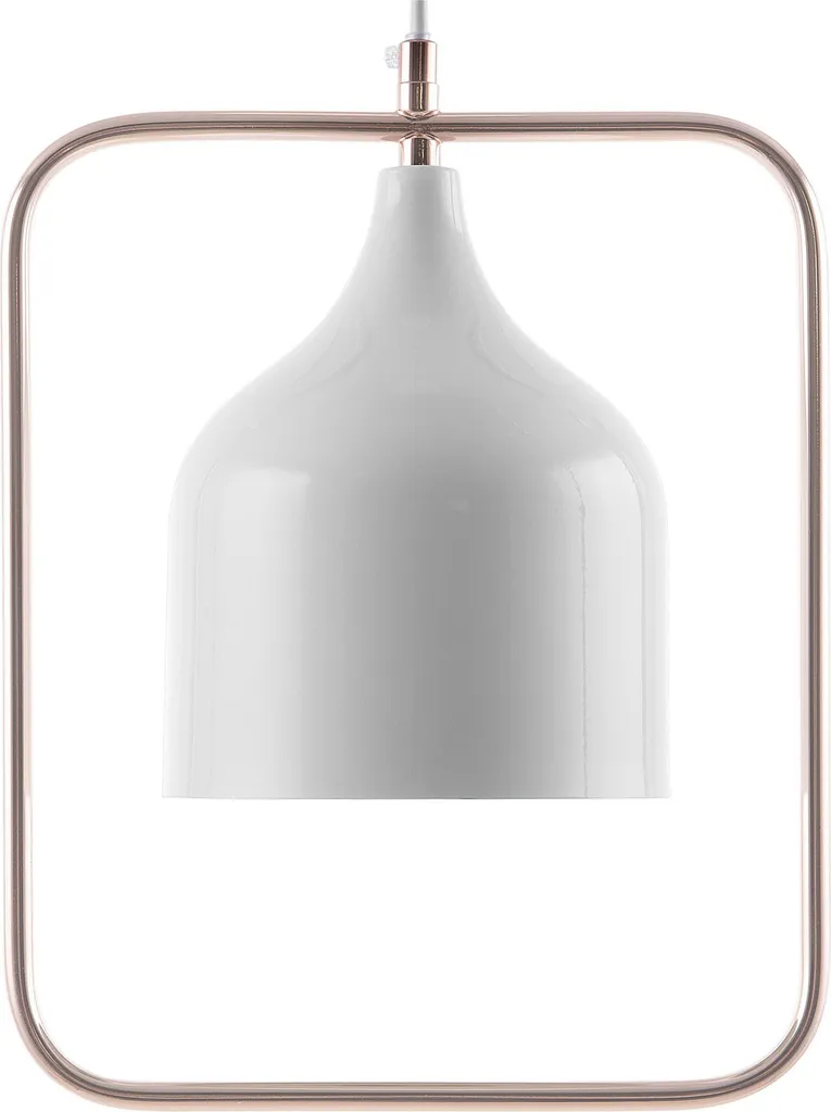 Plafonnier pour salon et salle à manger moderne blanc cuivre 121 cm