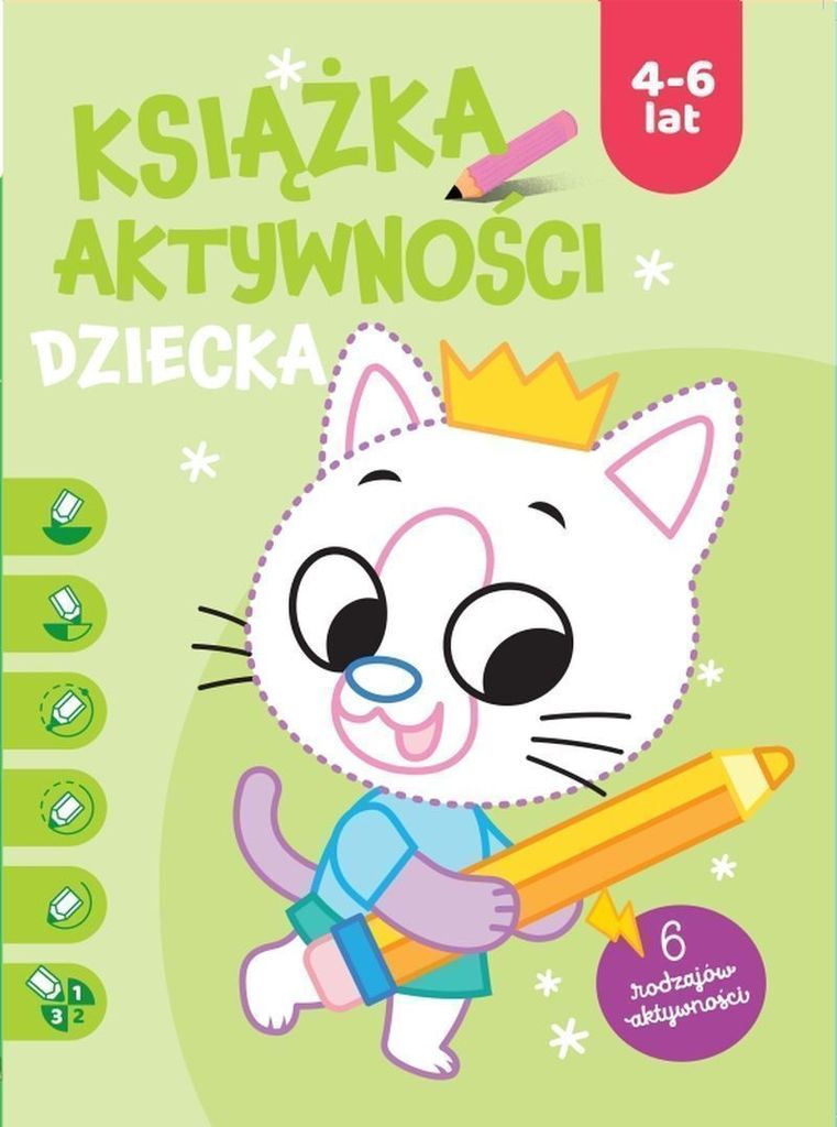Książka Aktywności Dziecka 4-6 Lat. Zielona