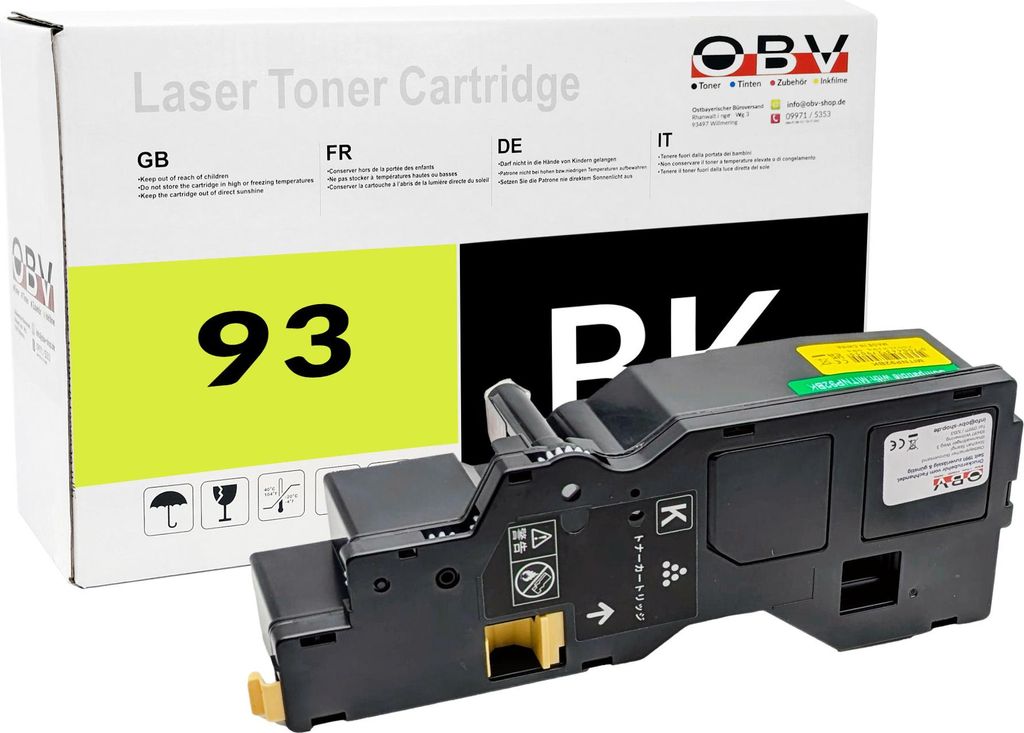 OBV Toner für Konica Minolta TNP93 bizhub C3100i Schwarz, AE1Y131 TNP93K