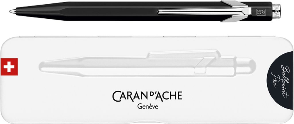 CARAN D'ACHE Druckkugelschreiber 849 POPLINE FLUO schwarz