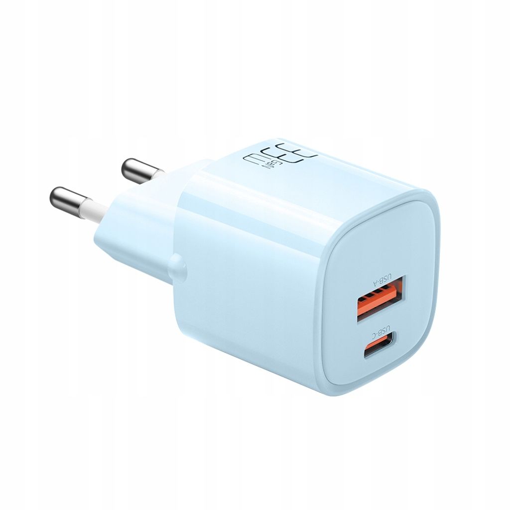 Mcdodo Netzwerk-Ladegert, Dual-Port, USB-A und Typ-C, Nano-Serie, GaN-Schnelllade-PD, 33 W, Blau