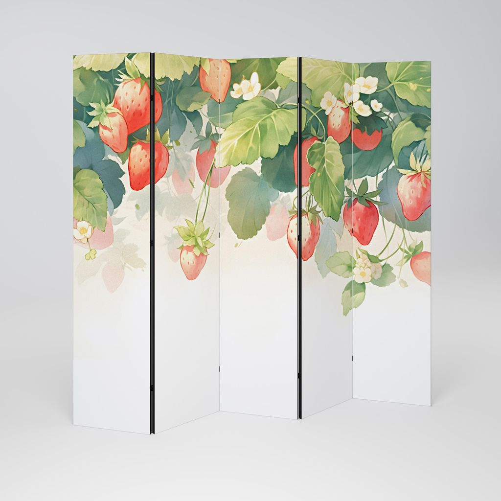 SpaceRebels Paravent Raumteiler - 5-teilig Raumtrenner, Druck 2-Seite - Raumtrenner - Trennwand Wohnung - Room Divider - Spanische Wand Deko Modern...