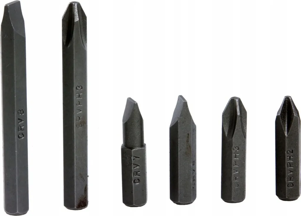 Tournevis à percussion réversible robuste muni de 6 embouts variés