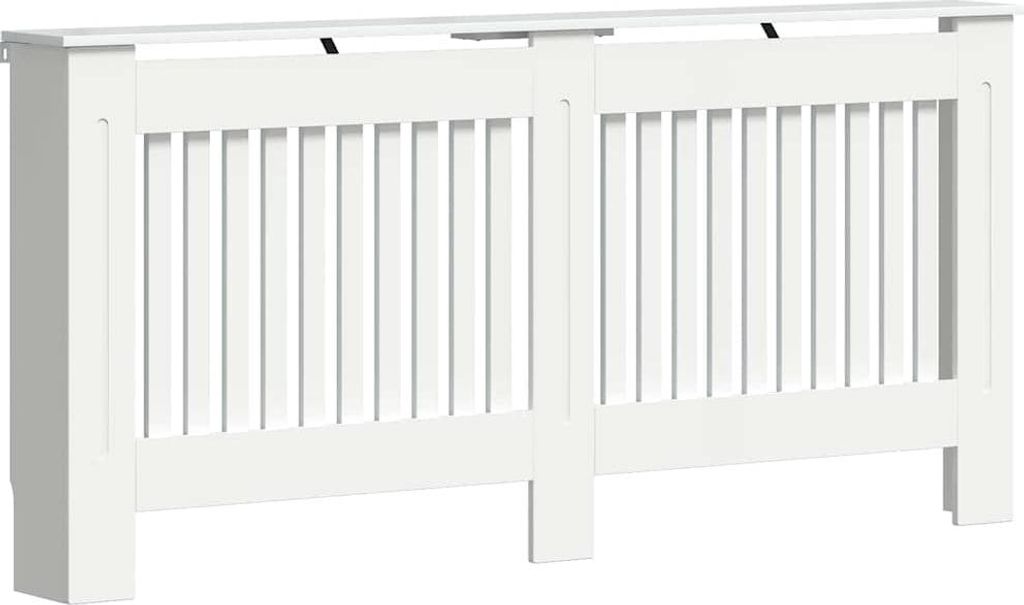 Heizkörperabdeckung Hochglanz Weiß 172 x 19 x 81,5 cm