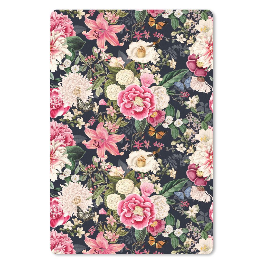 MuchoWow Mauspad Mousepad Lilie - Schmetterling - Farben 40x60 cm - Mousepads - Maus Mat - Pad - Mausunterlage - Schreibtisch Accesoire