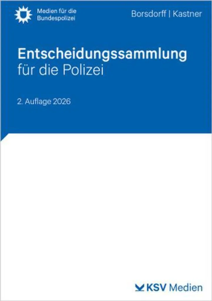 Recueil de jurisprudence policière - Édition Allemande 2026 Broché