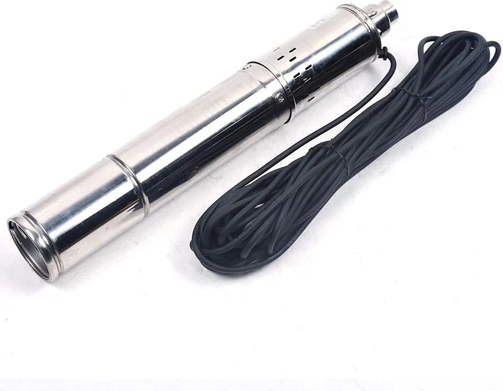 Pompe de puits 3.5 pouces compatible sable en acier inoxydable 500W - 3