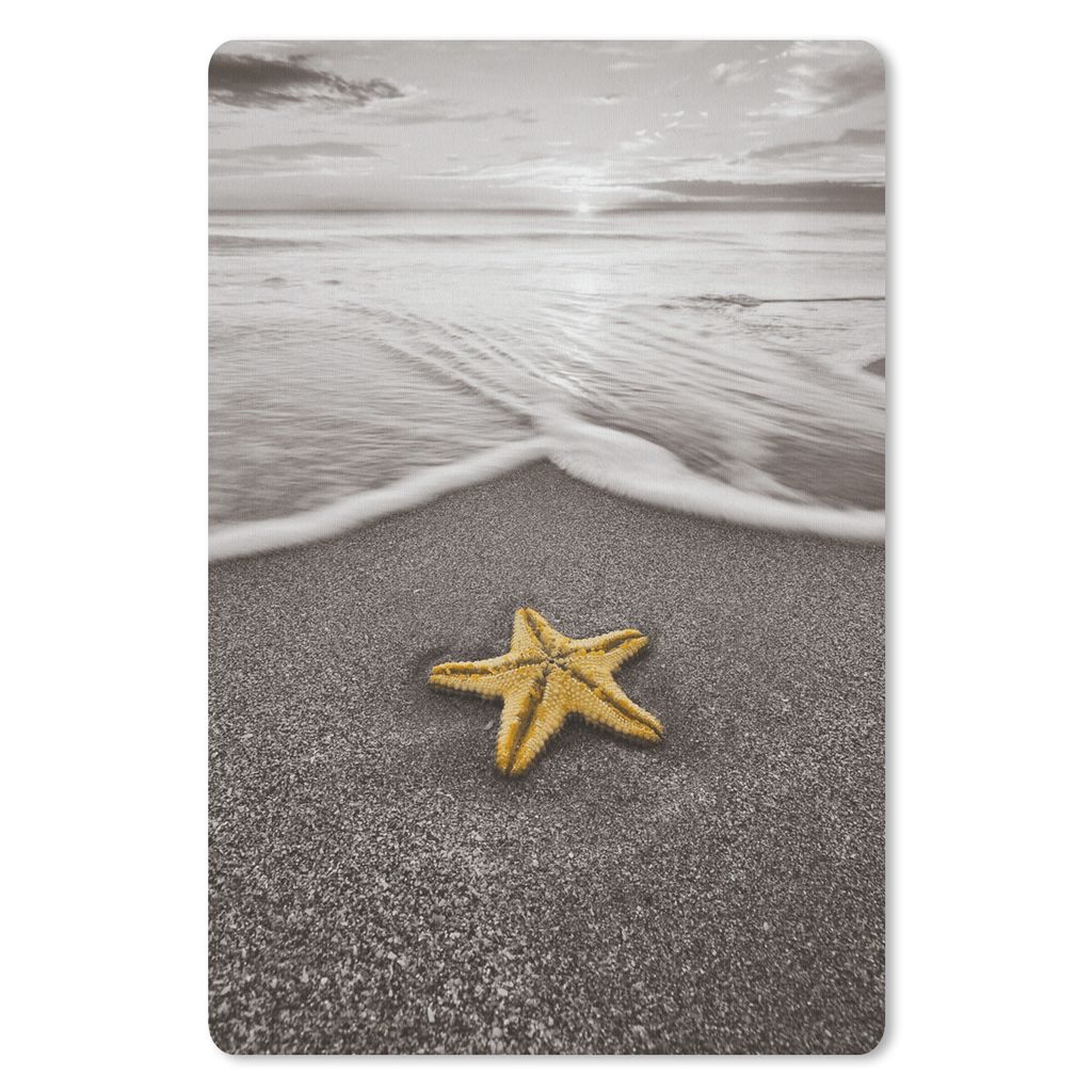 MuchoWow Mauspad Mousepad Seesterne - Strand - Golf 40x60 cm - Mousepads - Maus Mat - Pad - Mausunterlage - Schreibtisch Accesoire