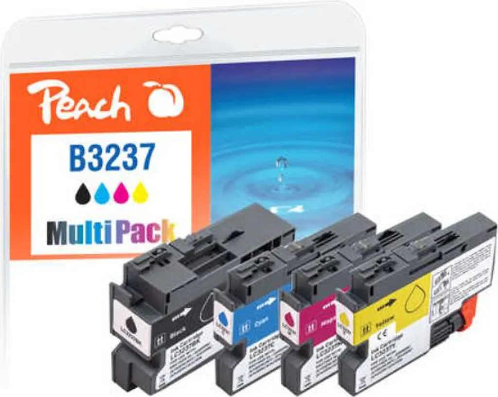 Peach 321008 - Inchiostro a base di pigmento - Nero - Ciano - Magenta - Giallo - Brother - Multi pack - 4 pezzo(i) - 65 ml