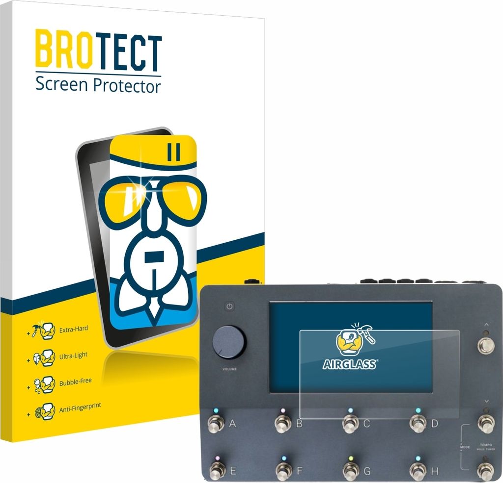 BROTECT Schutzglas für Neural DSP Quad Cortex Schutzfolie Panzer Folie Glas Display Schutz klar