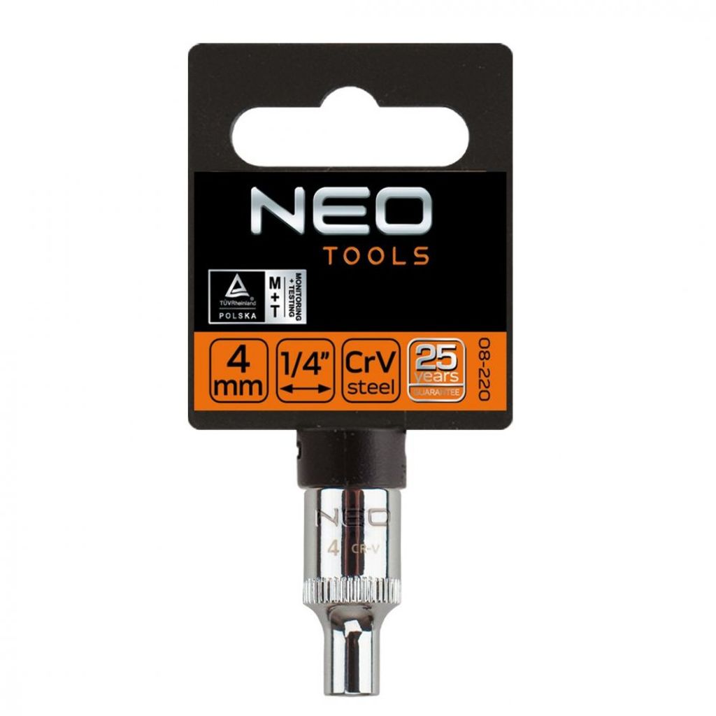NEO TOOLS Šesťhranná objímka 1/4", 10 mm, superlock Obrázok produktu 