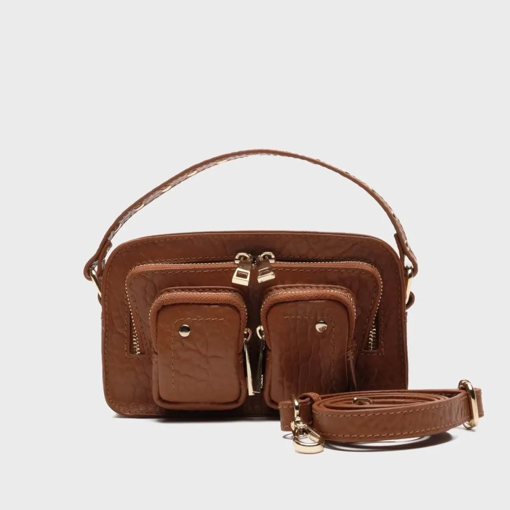 Sac Nunoo Helena New Zealand Marron - Petit Sac à Main Cuir Grainé
